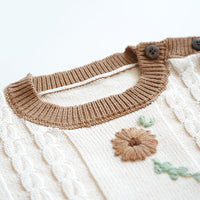 Load image into Gallery viewer, Baby Kid Girls Flower Crochet Sweaters Wholesale 221107791
