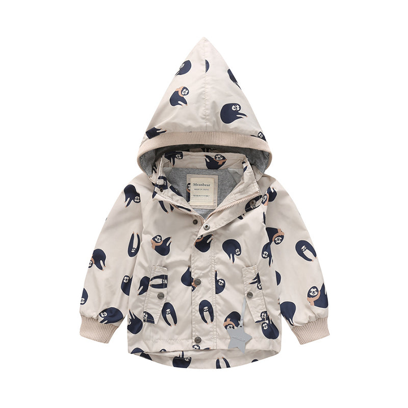 Baby Kid Unisex Animals Cartoon Print Jackets Outwears Wholesale 22110787
