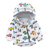 Load image into Gallery viewer, Baby Kid Unisex Solid Color Striped Flower Rainbow Car Cartoon Print Jackets Outwears Wholesale 22110790
