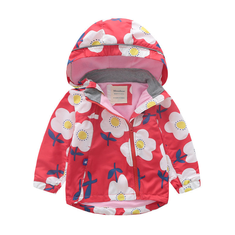 Baby Kid Unisex Solid Color Striped Flower Rainbow Car Cartoon Print Jackets Outwears Wholesale 927113125