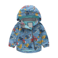 Load image into Gallery viewer, Baby Kid Unisex Solid Color Striped Flower Rainbow Car Cartoon Print Jackets Outwears Wholesale 927113125
