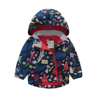 Load image into Gallery viewer, Baby Kid Unisex Solid Color Striped Flower Rainbow Car Cartoon Print Jackets Outwears Wholesale 927113125
