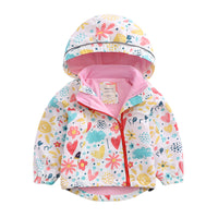 Load image into Gallery viewer, Baby Kid Unisex Solid Color Striped Flower Rainbow Car Cartoon Print Jackets Outwears Wholesale 927113125
