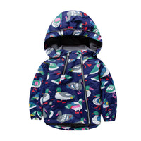 Load image into Gallery viewer, Baby Kid Unisex Solid Color Striped Flower Rainbow Car Cartoon Print Jackets Outwears Wholesale 927113125
