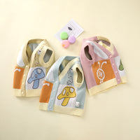 Load image into Gallery viewer, Baby Girls Color-blocking Cartoon Print Cardigan Wholesale 221107944

