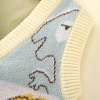 Load image into Gallery viewer, Baby Girls Color-blocking Cartoon Print Cardigan Wholesale 221107944
