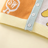 Load image into Gallery viewer, Baby Girls Color-blocking Cartoon Print Cardigan Wholesale 221107944
