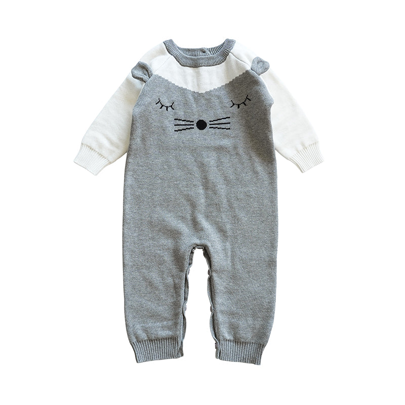 Baby Unisex Color-blocking Cartoon Jumpsuits Wholesale 221107956