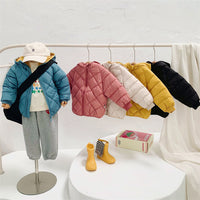Load image into Gallery viewer, Baby Kid Unisex Solid Color Checked Jackets Outwears Wholesale 22111703
