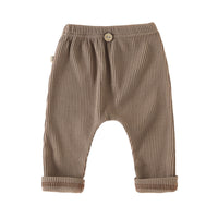Load image into Gallery viewer, Baby Unisex Solid Color Muslin&amp;Ribbed Pants Wholesale 22111708
