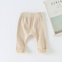 Load image into Gallery viewer, Baby Unisex Solid Color Muslin&amp;Ribbed Pants Wholesale 22111708
