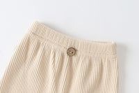 Load image into Gallery viewer, Baby Unisex Solid Color Muslin&amp;Ribbed Pants Wholesale 22111708
