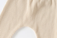 Load image into Gallery viewer, Baby Unisex Solid Color Muslin&amp;Ribbed Pants Wholesale 22111708

