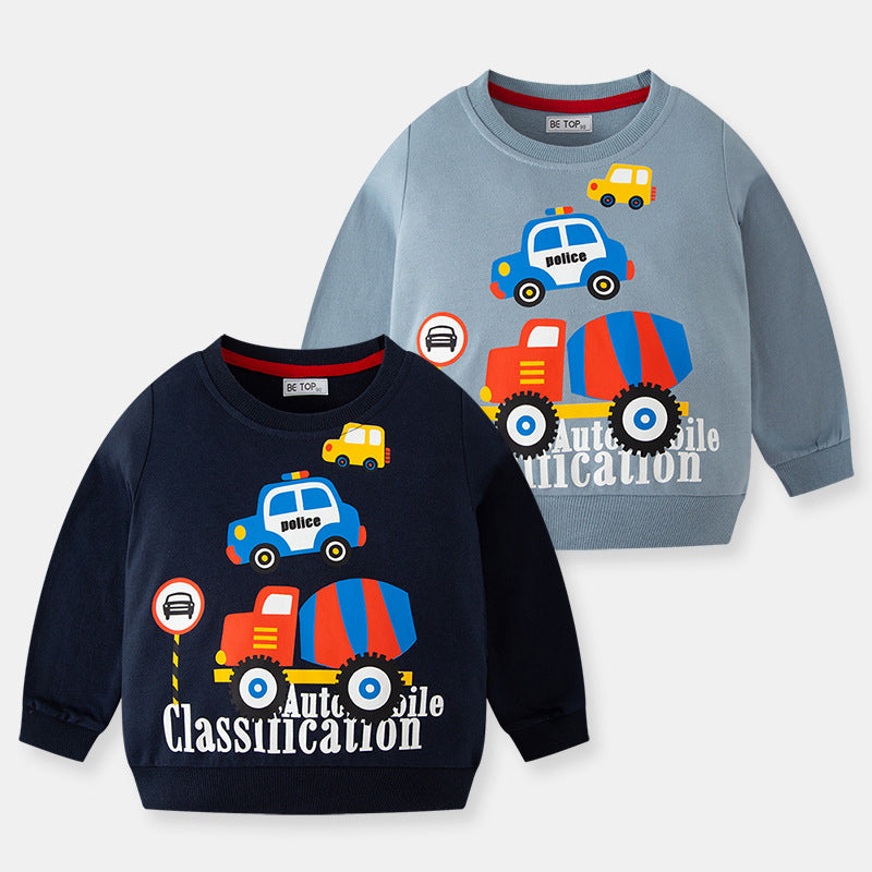 Baby Kid Boys Car Print Hoodies Swearshirts Wholesale 221117105