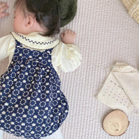 Load image into Gallery viewer, 2 Pieces Set Baby Girls Solid Color Print Tops And Flower Rompers Wholesale 221117106
