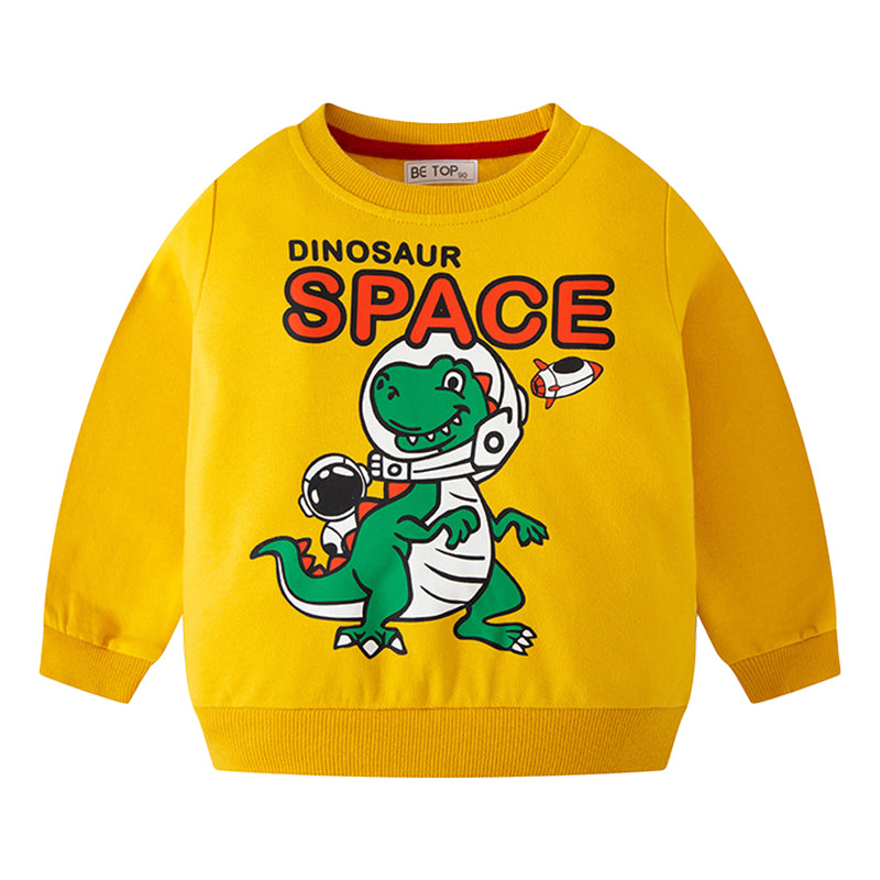 Baby Kid Boys Dinosaur Print Hoodies Swearshirts Wholesale 221117113