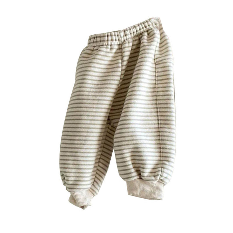Baby Unisex Solid Color Striped Pants Wholesale 221117127