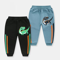 Load image into Gallery viewer, Baby Kid Boys Striped Dinosaur Cartoon Print Pants Wholesale 221117129
