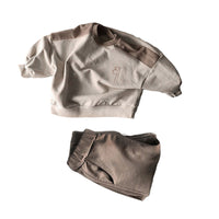 Load image into Gallery viewer, 2 Pieces Set Baby Kid Unisex Cartoon Print Hoodies Swearshirts And Solid Color Pants Wholesale 22111713
