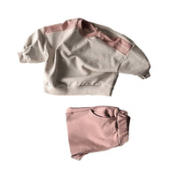 Load image into Gallery viewer, 2 Pieces Set Baby Kid Unisex Cartoon Print Hoodies Swearshirts And Solid Color Pants Wholesale 22111713
