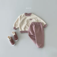 Load image into Gallery viewer, 2 Pieces Set Baby Unisex Letters Color-blocking Hoodies Swearshirts And Solid Color Pants Wholesale 221117141
