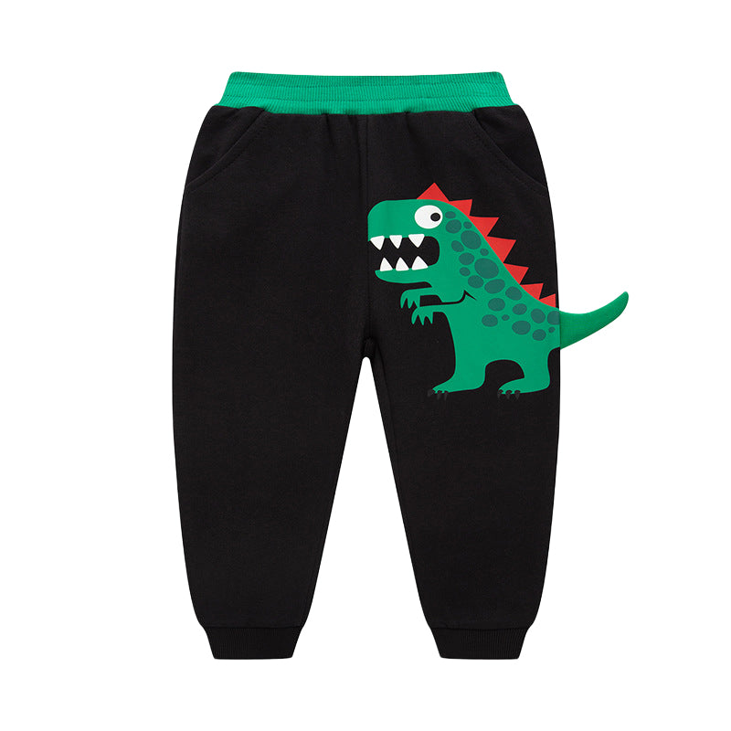 Baby Kid Boys Dinosaur Cartoon Print Pants Wholesale 221117145