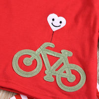 Load image into Gallery viewer, 2 Pieces Set Baby Kid Girls Christmas Cartoon Tops And Striped Pants Wholesale 221117163
