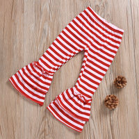 Load image into Gallery viewer, 2 Pieces Set Baby Kid Girls Christmas Cartoon Tops And Striped Pants Wholesale 221117163
