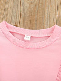 Load image into Gallery viewer, 2 Pieces Set Baby Kid Girls Solid Color Tops And Pants Wholesale 221117184
