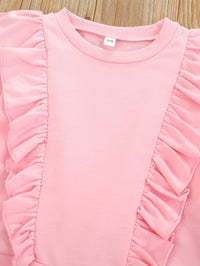 Load image into Gallery viewer, 2 Pieces Set Baby Kid Girls Solid Color Tops And Pants Wholesale 221117184
