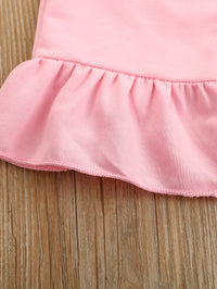Load image into Gallery viewer, 2 Pieces Set Baby Kid Girls Solid Color Tops And Pants Wholesale 221117184
