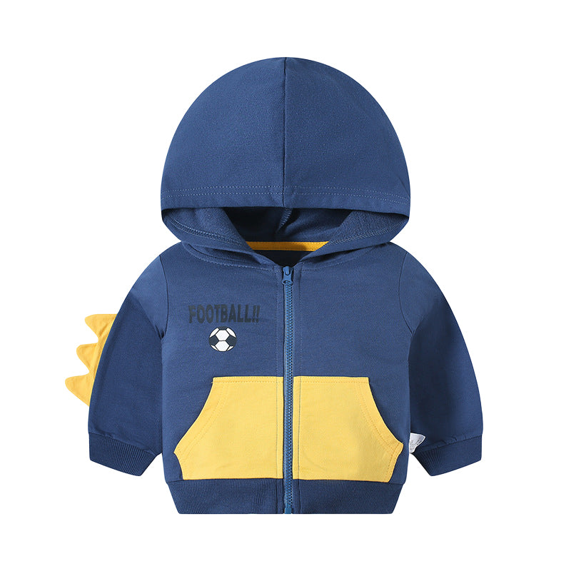 Baby Kid Boys Color-blocking Cartoon Print Jackets Outwears Wholesale 221117198