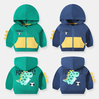 Load image into Gallery viewer, Baby Kid Boys Color-blocking Cartoon Print Jackets Outwears Wholesale 221117198
