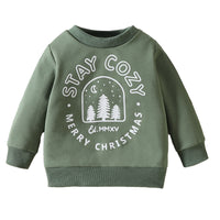 Load image into Gallery viewer, Baby Kid Girls Boys Letters Cartoon Print Christmas Hoodies Swearshirts Wholesale 221117246
