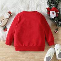 Load image into Gallery viewer, Baby Kid Girls Boys Letters Cartoon Print Christmas Hoodies Swearshirts Wholesale 221117246
