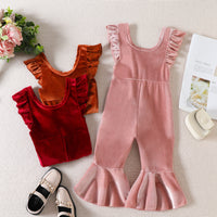 Load image into Gallery viewer, Baby Kid Girls Solid Color Jumpsuits Wholesale 221117249
