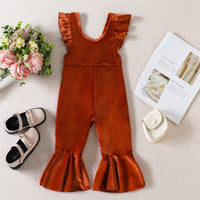 Load image into Gallery viewer, Baby Kid Girls Solid Color Jumpsuits Wholesale 221117249
