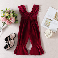 Load image into Gallery viewer, Baby Kid Girls Solid Color Jumpsuits Wholesale 221117249
