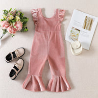 Load image into Gallery viewer, Baby Kid Girls Solid Color Jumpsuits Wholesale 221117249
