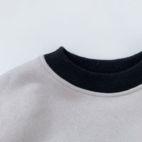 Load image into Gallery viewer, 2 Pieces Set Baby Unisex Letters Color-blocking Hoodies Swearshirts And Solid Color Pants Wholesale 221117269
