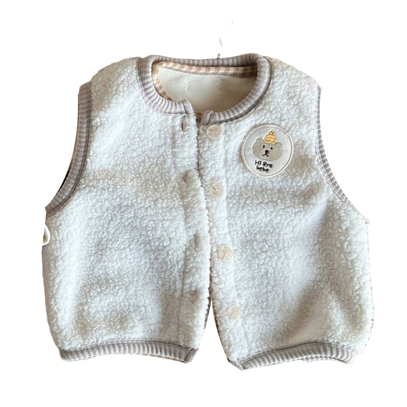 Baby Unisex Cartoon Print Vests Waistcoats Wholesale 221117277