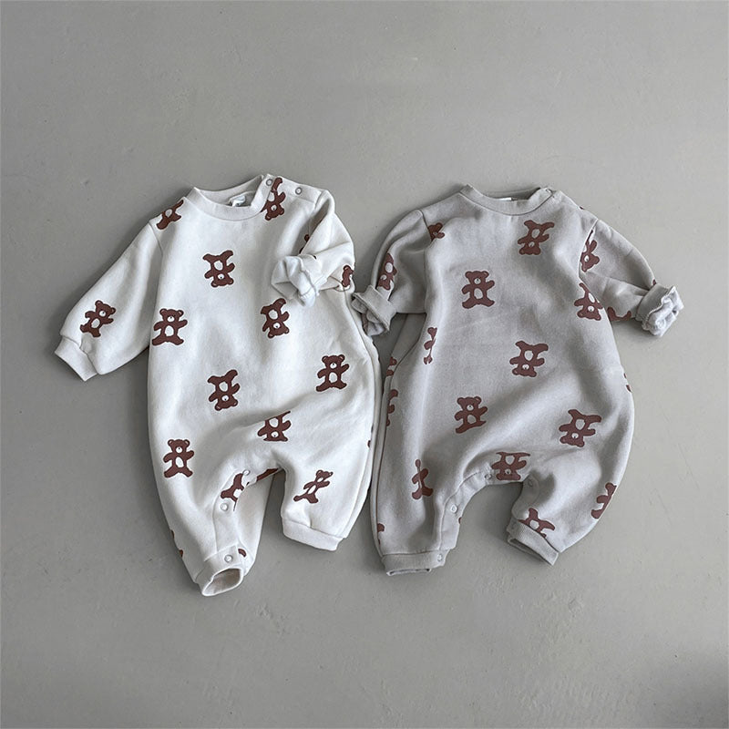 Baby Unisex Cartoon Print Jumpsuits Wholesale 221117280