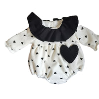Load image into Gallery viewer, Baby Girls Love heart Print Jumpsuits Wholesale 221117282
