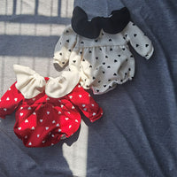 Load image into Gallery viewer, Baby Girls Love heart Print Jumpsuits Wholesale 221117282
