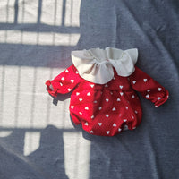 Load image into Gallery viewer, Baby Girls Love heart Print Jumpsuits Wholesale 221117282
