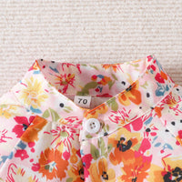 Load image into Gallery viewer, Baby Girls Flower Print Rompers Wholesale 221117294

