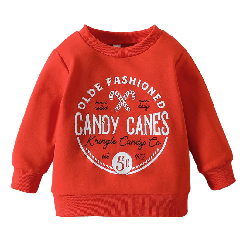 Baby Kid Unisex Cartoon Print Christmas Hoodies Swearshirts Wholesale 221117295