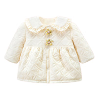 Load image into Gallery viewer, Baby Girls Flower Embroidered Coats Wholesale 221117298
