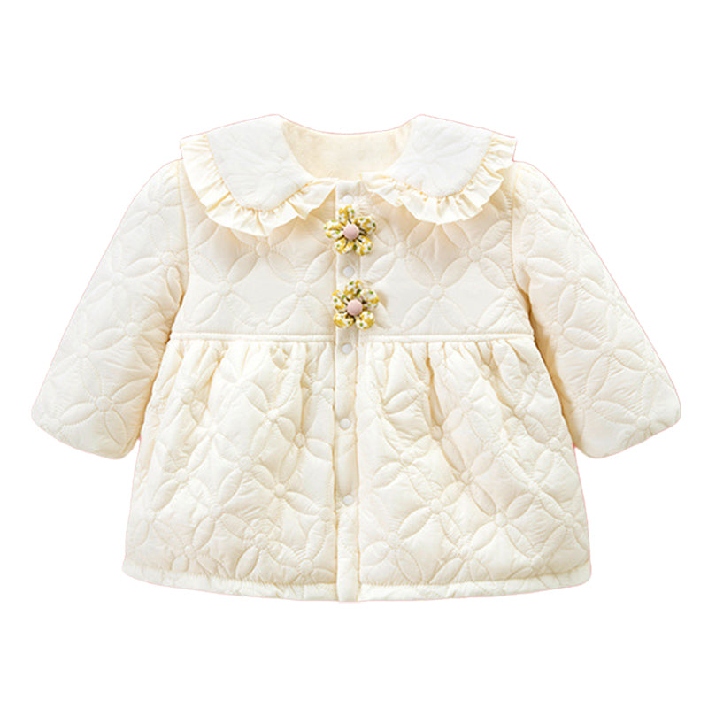Baby Girls Flower Embroidered Coats Wholesale 221117298