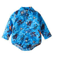 Load image into Gallery viewer, Baby Boys Cartoon Print Rompers Wholesale 221117304
